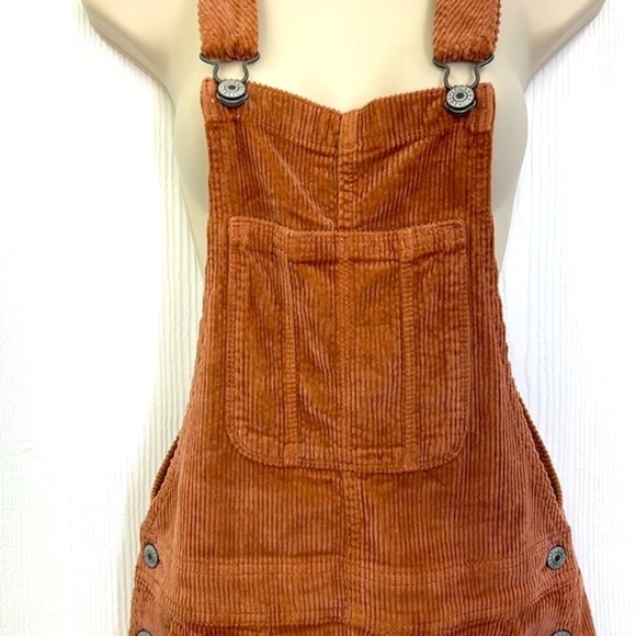 American Eagle - NWT Pink Corduroy Adjustable Straps With Pockets Overalls XS - Picture 5 of 14